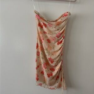 Floral Draped Dress
